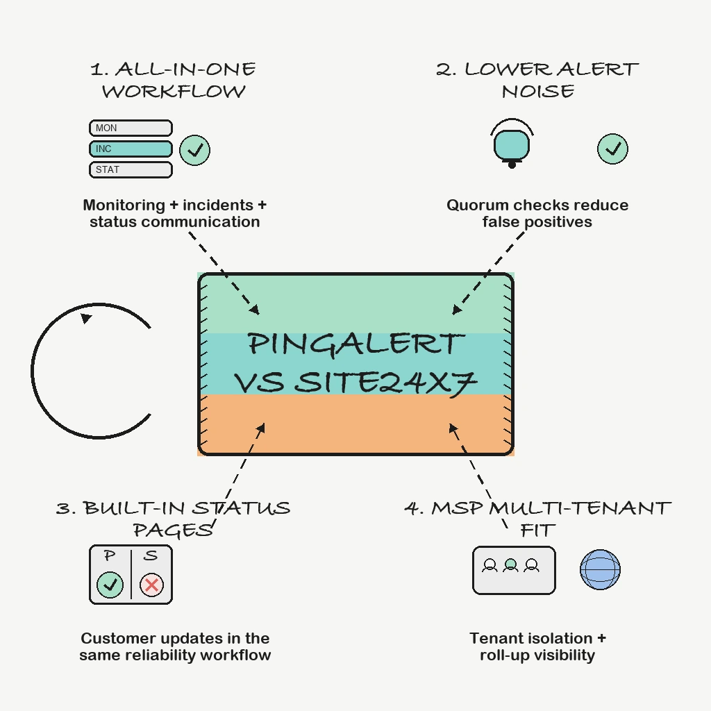 PingAlert vs Site24x7: What Changes for Uptime-Focused Teams