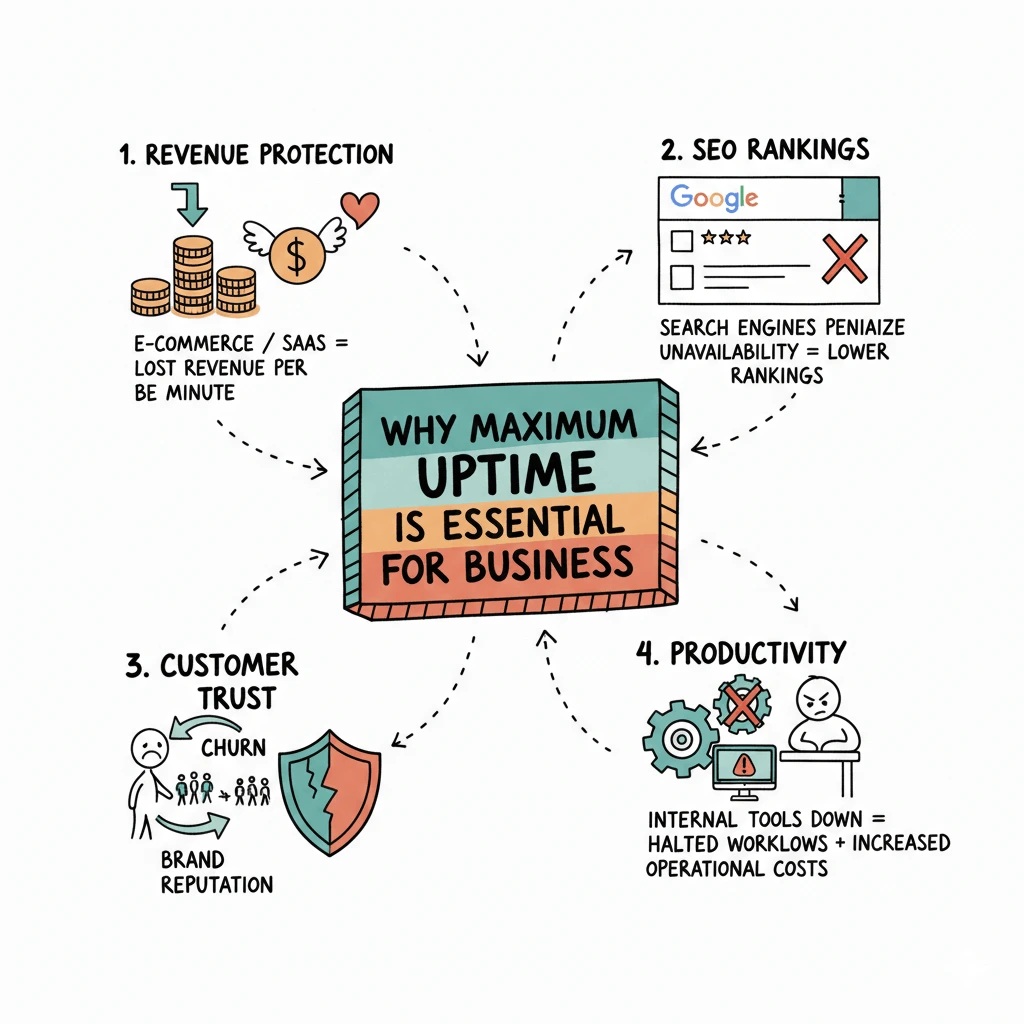 Uptime impact on business metrics