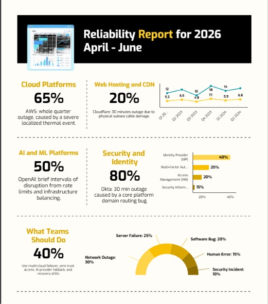 Q2 2026 Reliability Report: What Cloud, Hosting, AI, and Identity Outages Taught Teams